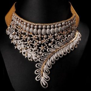 Diamond and Emerald Bridal Necklace Designs