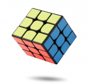 rubik's cube image of different colours and pattern