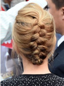 Bun Hairstyles for the Bridesmaids_dutch braid bun