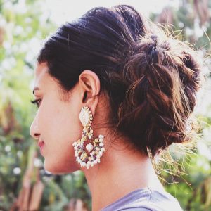 Bridesmaid hairstyles_long hair bun