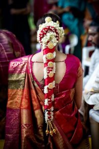 South Indian Bridal Hairstyles_Satin ornament_jada