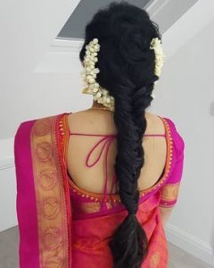 South Indian Bridal Hairstyles_fish braid