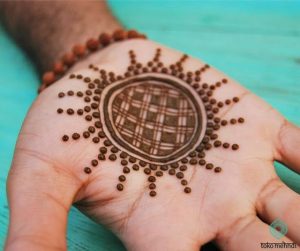 Groom Mehndi Design _ sun