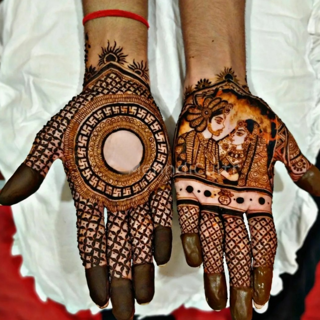 Marwadi Mehndi Designs for groom