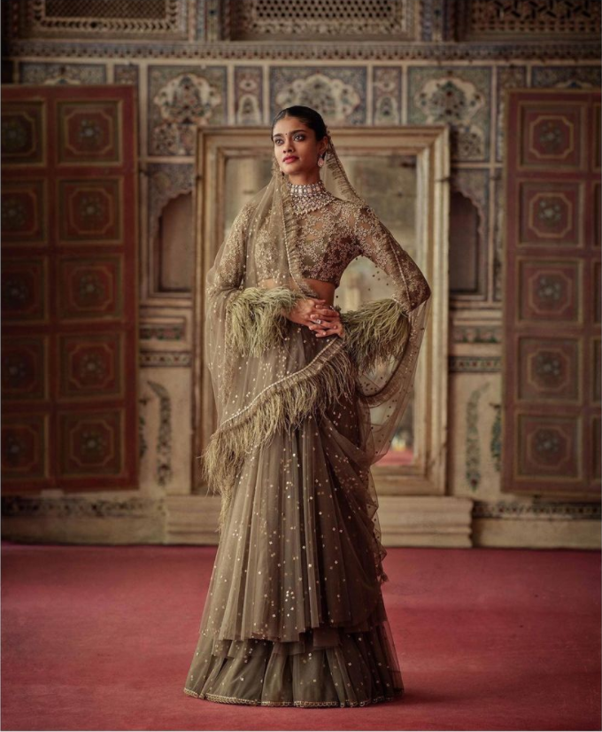 Sabyasachi Bridal Frill Lehenga