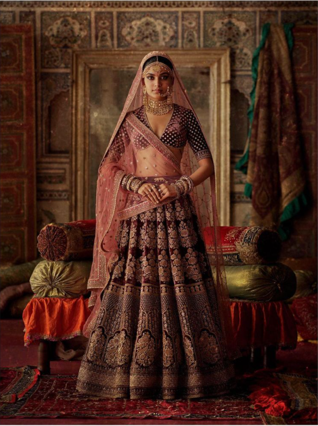 Sabyasachi Bridal Round Design Lehenga