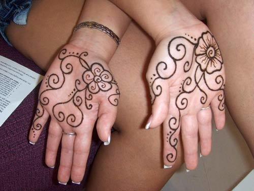 Simple Palm Mehendi Designs