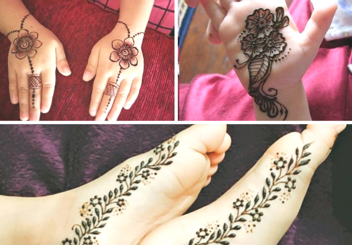 Simple To Elaborate Mehendi Designs For Kids Hand And Leg Simple To Elaborate Mehendi Designs For Kids Hand And Leg