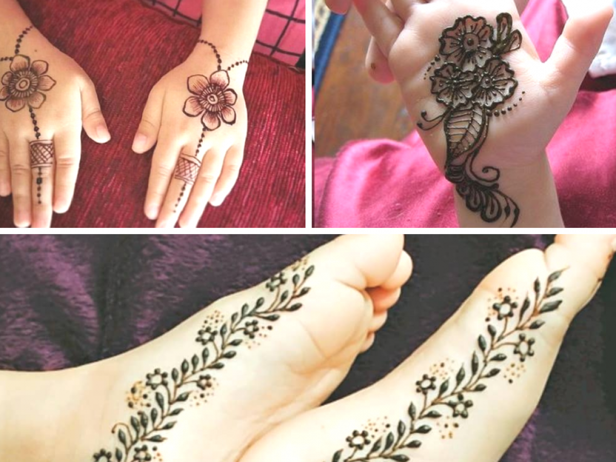 Simple to Elaborate Mehendi Designs for Kids: Hand and Leg Simple to Elaborate Mehendi Designs for Kids: Hand and Leg