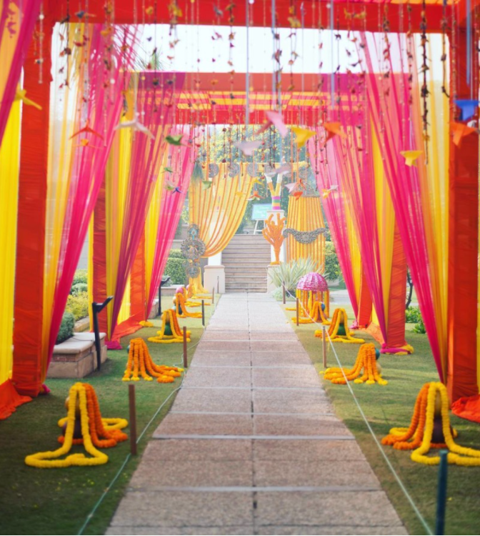 South Indian Wedding Entrance Décor 1