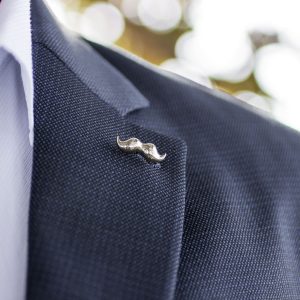 Stached SIlver Lapel Pin