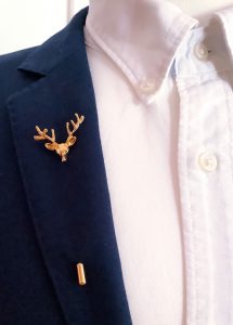 Stag Tie Lapel Pins