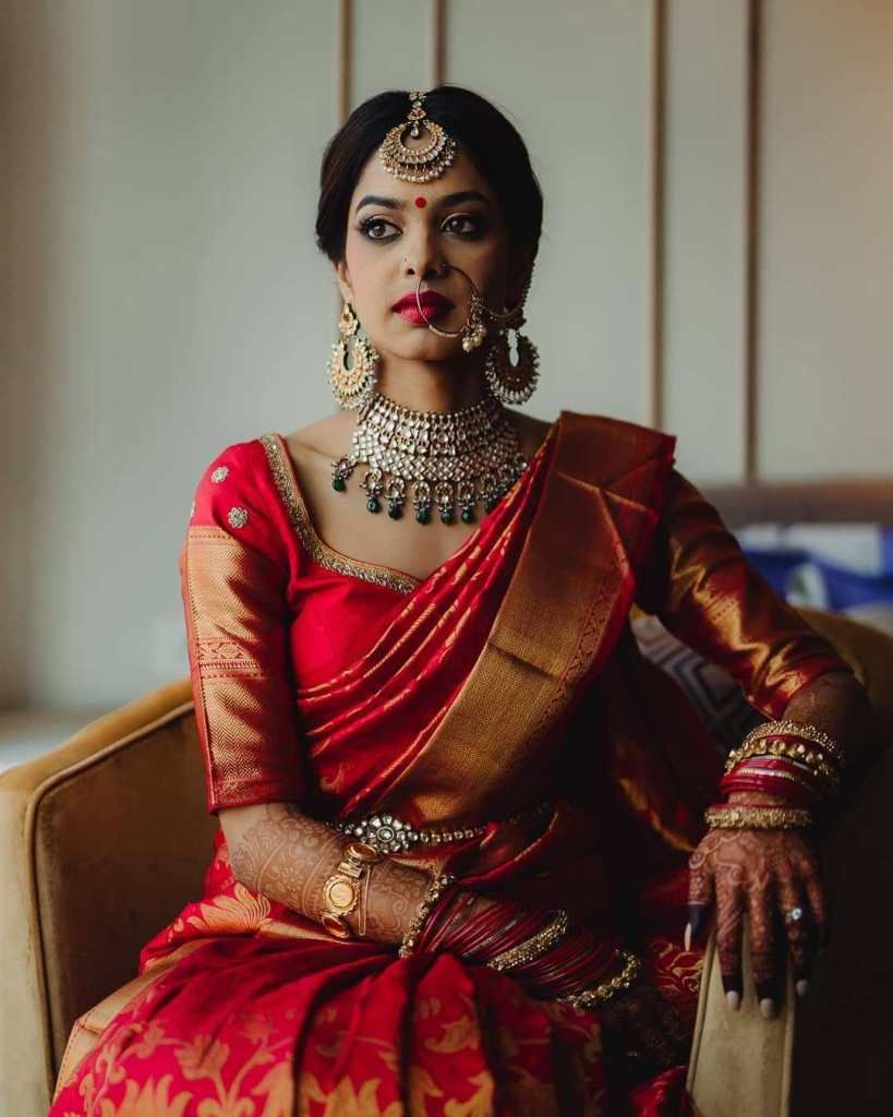 Kanjeevaram South Bridal Look 1