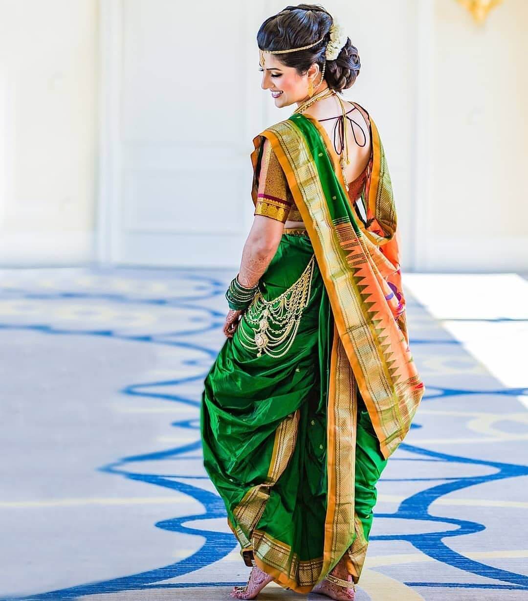 Maharashtrian Wedding Nauvari Saree