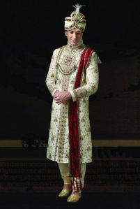 Manyavar Groom Sherwani Indo western