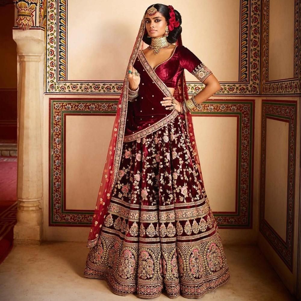 Designer Lehenga in Velvet