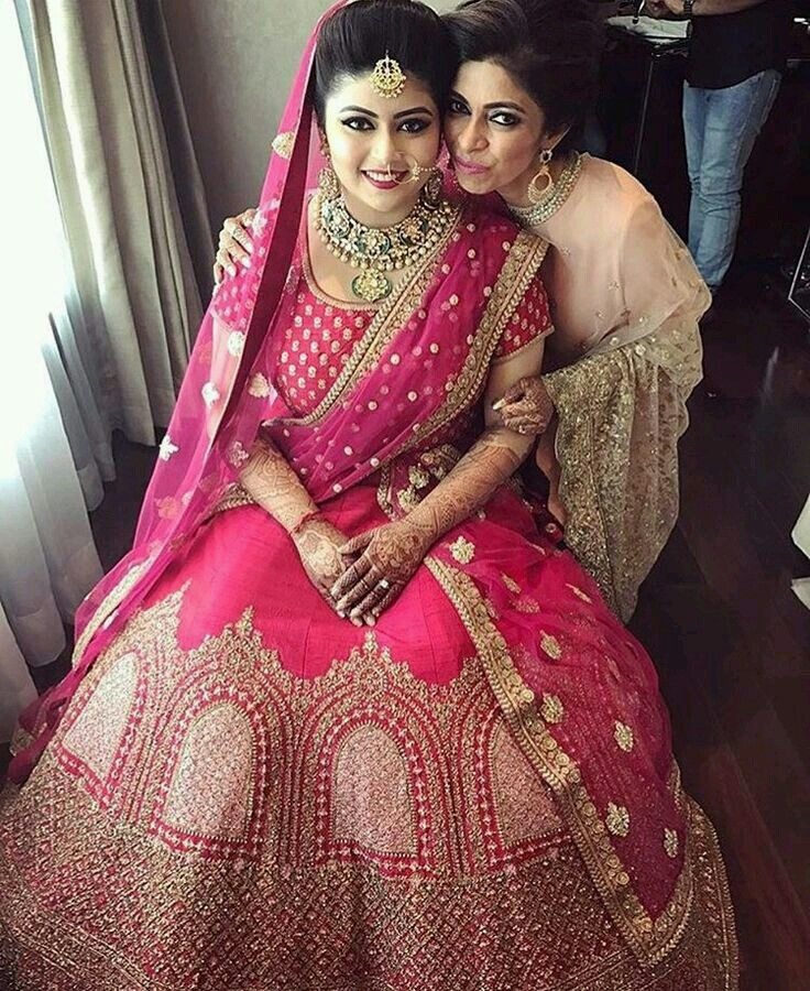 Pink Velvet Bridal Lehenga