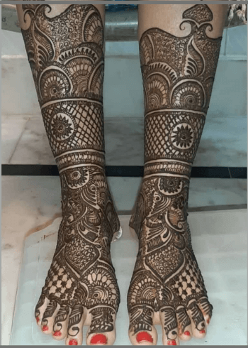 Shaded Bridal Leg Design