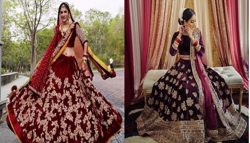 Velvet Bridal Lehenga Featured Image