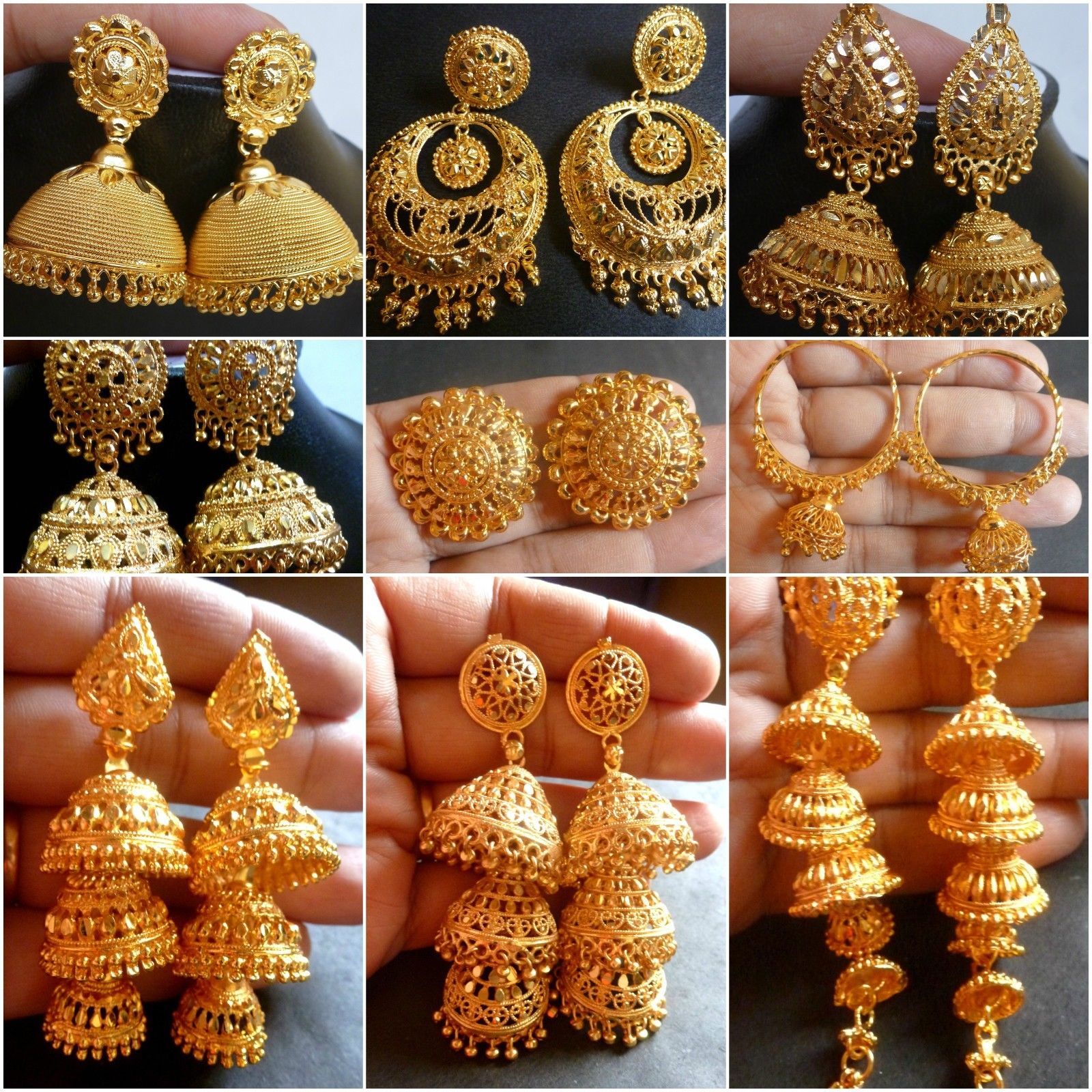 Take a look at the Muslim bridal collection of earrings.