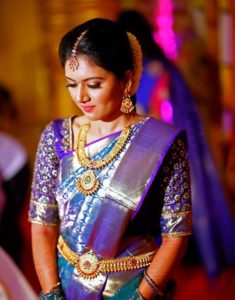 south indian bridal look