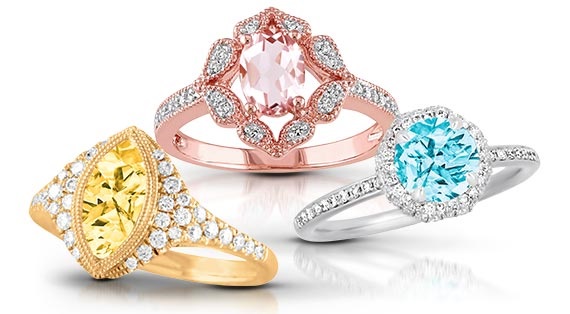 Colored Diamond Rings