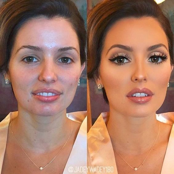 Effect of Airbrush Bridal Makeup