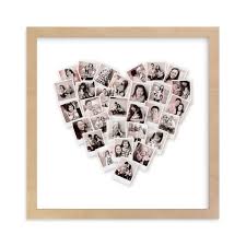 Engagement Gift Ideas - Heart Snapshot Mix Photo Art