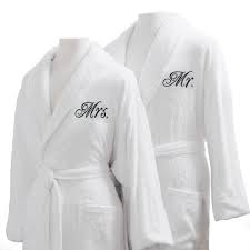 Engagement Gift Ideas - Mr. & Mrs. Bath Robe