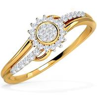 Engagement Ring Designs for Female - 12 Cluster Ring