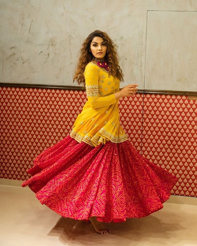 Red Haldi Dress