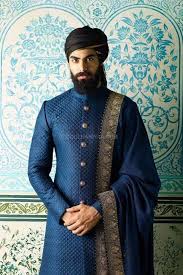 Stole Designs for Groom - Blue(5)