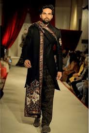 Stole Designs for Groom - Black