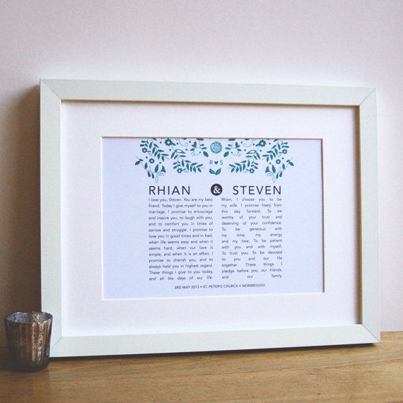 Vow Print Frame