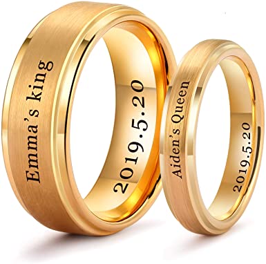 personalized wedding rings