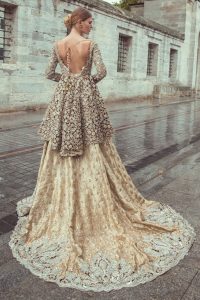 Backless Peplum Lehengas