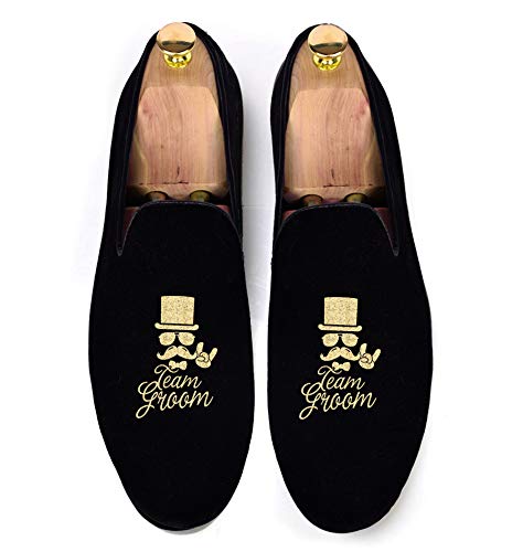 Black Velvet Loafers