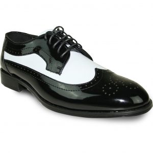 black white tuxedo shoes
