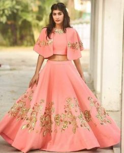 Coat styled Shirt Top Lehenga