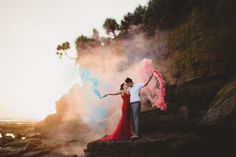 Destination Smoke Wedding