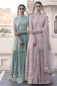 Full Length Peplum Bridal Lehenga Designs