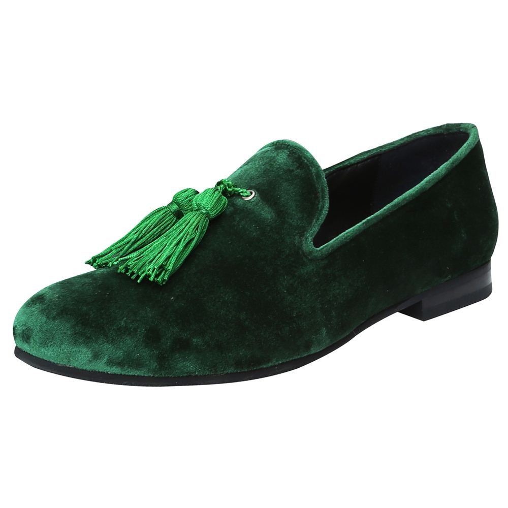 Green Velvet Shoes