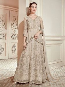 Medium Length Peplum Style Lehenga