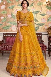 Mustard Yellow Lehenga