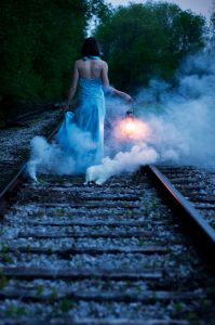 Railway Track Smoke