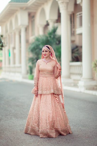 peplum lehenga dress