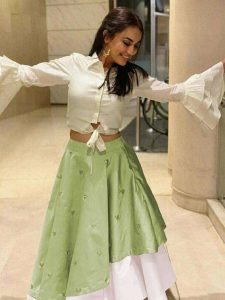 Surbhi Jyoti Shirt Lehenga Look