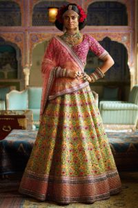 Yellow Pink Lehenga