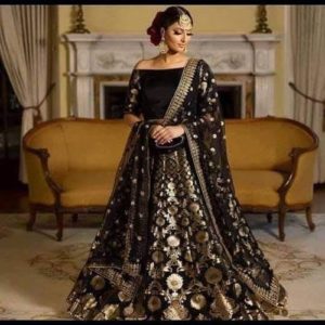 Black Banarasi Lehenga