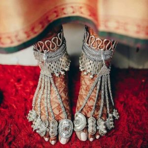 Bohemian Bridal Payal Silver